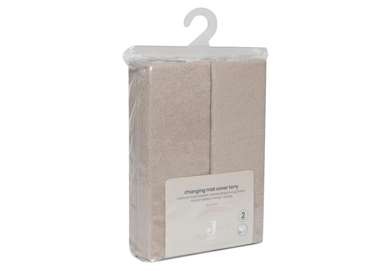 Jollein Changing Mat Cover Terry 50x70cm Nougat (2pack) - Image 5